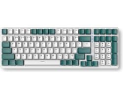 Fuegobird K3 Mechanisch Gaming Toetsenbord - 100keys - Rood Switch - QWERTY - Mechanical RGB Backlight Keyboard - WaterGreen