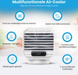 Draagbare / mobiele luchtbevochtiger - Aircooler - Ventilator - Inclusief Luchtbevochtiger - 150 ML — thumbnail 2