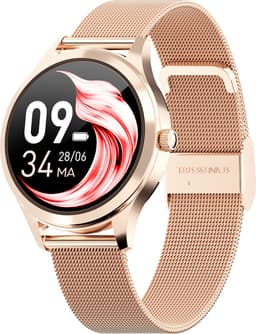 Actyve Smartwatch Amoled Dames Rosé Goud - Geschikt voor elke smartphone - Horloge dames - Stappenteller - Slaapmonitor - Saturatiemeter - Full Touchscreen — thumbnail 1
