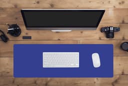 Muismat - Muismat xxl - Mousepad - Muismat blauw - Blauw - Effen - Muismat xl - Gaming muismat - 90x30 cm - Bureau onderlegger - Bureaumat - Muismat xxl blauw - Muismatten — thumbnail 3