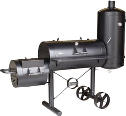 El Fuego Kiona Smoker - Barbecue - bbq - Zwart -Grilloppervlak ca. 43 x 39 + 98 x 44 + Ø42,5 x4 cm - 118 kg — thumbnail 1