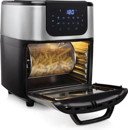 Princess Airfryer Oven DeLuxe 182075 - Heteluchtfriteuse - Extra groot 11 liter - PFAS vrij - 10 automatische programma's - RVS/Zwart — thumbnail 4