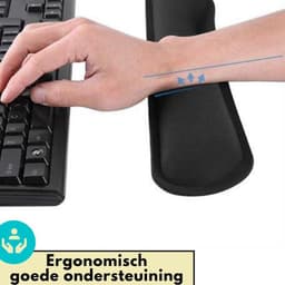 Lynnz® Ergonomische muismat met polssteun toetsenbord set | anti rsi - gel - muismat met polssteun - ergonomisch - gaming - kantoor - computer - laptop — thumbnail 5