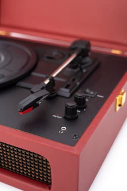 Crosley Voyager CR8017B-BUR - Burgundy Rood - Bluetooth in/uit Platenspeler — thumbnail 2