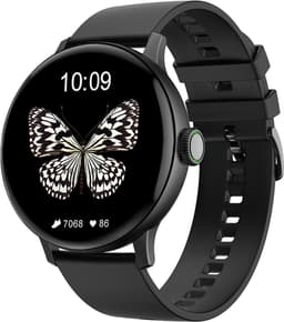 Belesy® NUMBER 2 - Smartwatch Heren – Smartwatch Dames - Horloge – Stappenteller – Calorieën - Hartslag – Sporten - Splitscreen - Kleurenscherm - Full Touch - Bluetooth Bellen – Siliconen – Zwart - Moederdag — thumbnail 3