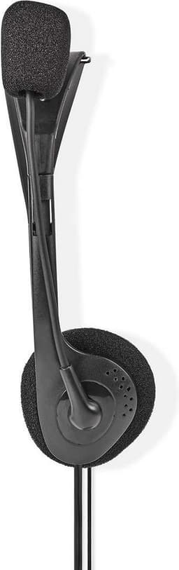Nedis PC-Headset - On-Ear - Stereo - 2x 3.5 mm - Opvouwbare microfoon - Zwart — thumbnail 5