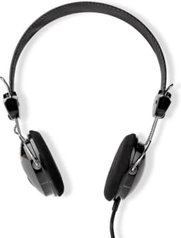Nedis Bedrade On-ear Koptelefoon - 3,5 mm - Kabellengte: 1.10 m - Zwart — thumbnail 1