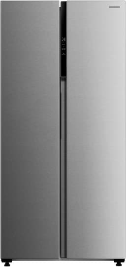 Heinner HSBS-M460NFINVXE++ American Side-by-Side Koelkast – 460 L – Total No Frost – Inverter Compressor – Energieklasse E – Touchbediening – Super Cooling – Super Freeze – Open-deur Alarm – Kinderslot – RVS – 5 Jaar Garantie — thumbnail 1