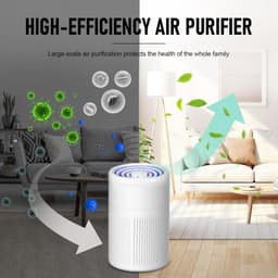 Luchtreiniger - Wit - Compact - HEPA-filter met Aromatherapie - Voor Allergieën en Gezonde Lucht — thumbnail 2