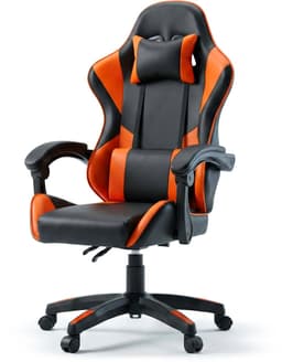 Gaming Stoel – Comfortabele Gamer Chair – Zwart/Rood – Verstelbaar — thumbnail 1