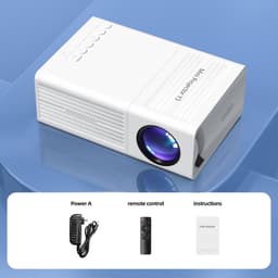 Draagbare Mini Beamer – Videoprojector met Smartphone Projectie – Voor iOS, TV Stick, USB en Laptop – Thuisbioscoop & Buiten — thumbnail 3