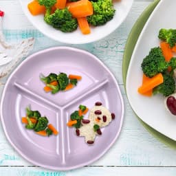 Lunchplaten, Verdeelde Keramische Dinerplaat - Lichtpaars - Magnetron- en Vaatwasserbestendig - ShopVlot — thumbnail 5