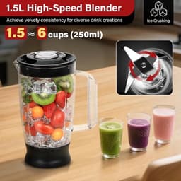 SnelShoppen - Multifunctionele Food Processor 1100W, 3.2L Mengkom, Keukenmachine Voor Koken, Hakken, Kneed, Mixen en Malen, Zilver — thumbnail 4
