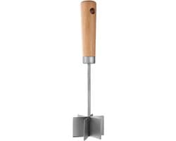 Gehakt Hakker - Keuken Hulp - Maaltijd Bereiding - Zes RVS Messen - 28 cm - Zilverkleurig