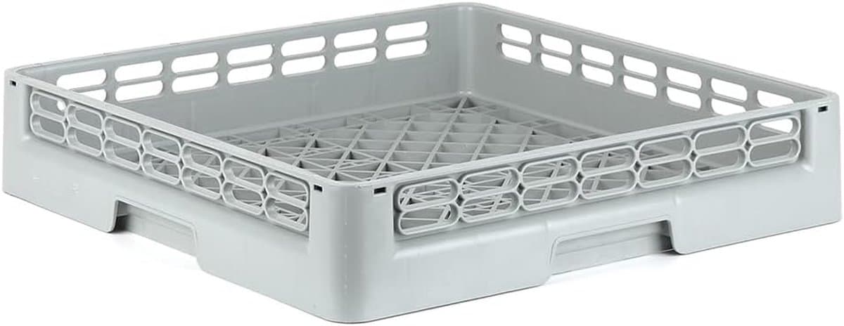 Glazen Mand - Vaatwasmand - Industriële Reiniging - Speciaal Ontwerp - 50 x 50 x 12 cm - Grijs — afbeelding 1
