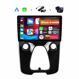 Boscer 2 Din Autoradio - Geschikt voor Toyota Aygo, Citroën C1 & Peugeot 108 (2014-2021) - Draadloos Apple CarPlay & Android Auto - 8-Core Snapdragon - 10.1 Inch HD Touchscreen - WiFi, Bluetooth & USB - Achteruitrijcamera & Microfoon — thumbnail 1