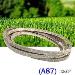 Grasmaaier Aandrijfriem - Vervangingsriem Gazonmaaier - Gazononderhoud - Duurzame Aramidevezel - 1/2 x 89 Inch - Zwart — thumbnail 2