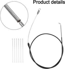 Tractiekabelriem Grasmaaier - Reserveonderdeel - Soepel Maaien - Duurzame Metalen Constructie - 5 stuks - Zwart — thumbnail 5