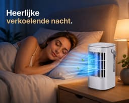 Mobiele Airco Zonder Afvoer - Mobiele Airco Zonder Slang - Compact En Zuinig - Ideaal Voor Koeling In Slaapkamers Of Kleine Kantoren — thumbnail 4