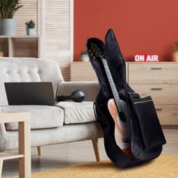 Gevoerde Gitaartas - Beschermhoes Gitaar - Gitaarhoes - 104 cm - 41 inch - 600D Oxford - Waterdicht - met Vakken - Voor Akoestische Gitaar & Klassieke Gitaar - Gitaar Accessoires — thumbnail 2