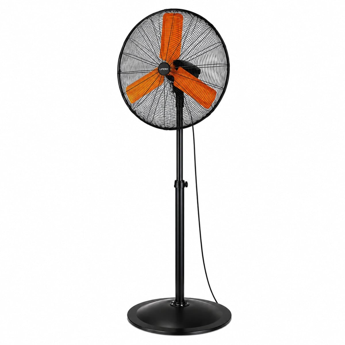 Lifero Staande Ventilator 250W - Ventilatoren - Verstelbaar 3 Standen - Industriële Ventilator - Koelventilator op Statief - Ventilatie — afbeelding 1