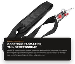 Grasmaaier - Tuingereedschap - Schouderval voor comfort - Nylon - Verstelbaar - Geschikt voor mannen en vrouwen - 1 stuk — thumbnail 1