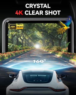 SnelShoppen - 4K Dash Cam Auto Camera met 2.2 inch Touch Screen, Nachtzicht, GPS, WiFi, 32GB Kaart, 24U Monitor en Spraakbesturing — thumbnail 2