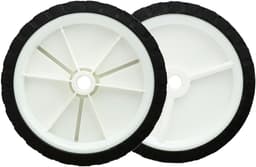 SnelShoppen - 2x Ø200mm Vervangwielen voor Grasmaaier, Kar, Luchtcompressor, Rubber Loopwielen, 12.7mm Asdiameter, Duurzaam en Gripvast — thumbnail 5
