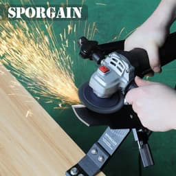 SnelShoppen - Grasmaaier Mes Slijper - 15°-45° Verstelbaar - Voor Links- en Rechtshandige Blades - Met Kogellager Handvat - Geschikt voor Hoekslijpmac — thumbnail 2