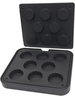 Tartelette Vorm - Gegolfd - 84/71 mm - 8 stuks — thumbnail 1