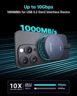 Externe SSD - Draagbare Schijf - Snelle Data Opslag - Hoge Snelheid - 1TB - Zwart — thumbnail 3