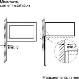 Geïntegreerde Magnetron - Inbouw Magnetron - Keuken Gemak - Compact Design - 19.69 x 10.8 cm - Wit — thumbnail 2