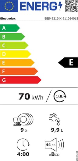 Electrolux EES42210IX Volledig ingebouwd 9 couverts — thumbnail 2