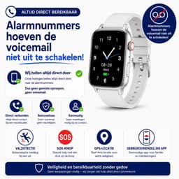 WatchSafer Care - GPS Horloge Senior - Smartwatch voor Ouderen - Persoonlijke alarmen - alarm horloge ouderen - GPS Horloge Alzheimer - Valdetectie — thumbnail 5