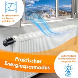 Slimme WiFi Radiatorthermostaat Set van 3 met App en Spraakbediening — thumbnail 3