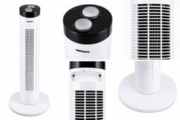 Termozeta Torenventilator 81 cm – 3 Snelheden – Oscillatie – 1 Uur Timer – 45W -Wit — thumbnail 2