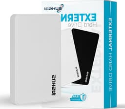 Externe Harde Schijf - Draagbare Opslag - Data Back-up - Snelle Gegevensoverdracht - 500 GB - Wit — thumbnail 1