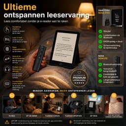 SwayTosh Comfort Bundel – E-Reader Nova Pro + Nova Remote – E-Reader met Bluetooth Afstandsbediening – Voor Storytel, Ebooks & Luisterboeken — thumbnail 2