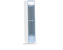 Novendo Goods - Kleine Torenventilator bladloos met luchtkoeling - 35 cm hoog - Stille ventilator met sterke luchtstroom voor kantoor en thuis - Draagbare aircooler