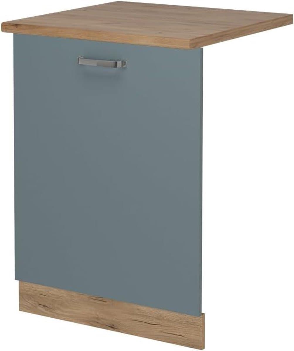Vaatwasserpaneel - Keukenfront - Keuken Integratie - Flexibele Aanpassing - 60 cm - Blauwgrijs — afbeelding 1
