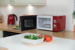 Magnetron - Solo magnetron - Maaltijden opwarmen - Compact model - 17 liter - Rood — thumbnail 4