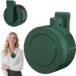 Mini Ventilator - Clip-On Ventilator - Handventilator - 3 Snelheidsinstellingen - Nekventilator - Oplaadbaar via USB - Portable Clip Fan - Stille Ventilator - Tafelventilator Waaier Handwaaier - Ideaal voor op reis, kamperen of reizen - Groen — thumbnail 1