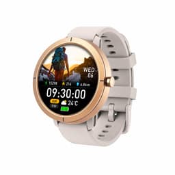 Evy24 Smartwatch EV1 GPS 42mm - GPS Smartwatch Dames & Heren - AMOLED Sporthorloge - Bluetooth Bellen - 5ATM Waterdicht - GPS Horloge - Hartslagmeter - 170+ Sportmodi - iPhone & Android - Goldmetal — thumbnail 1