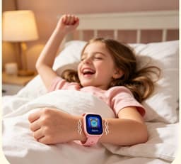 Smartwatch Kinderen – Geen App Nodig – Stopwatch – Stappen – Roze — thumbnail 2