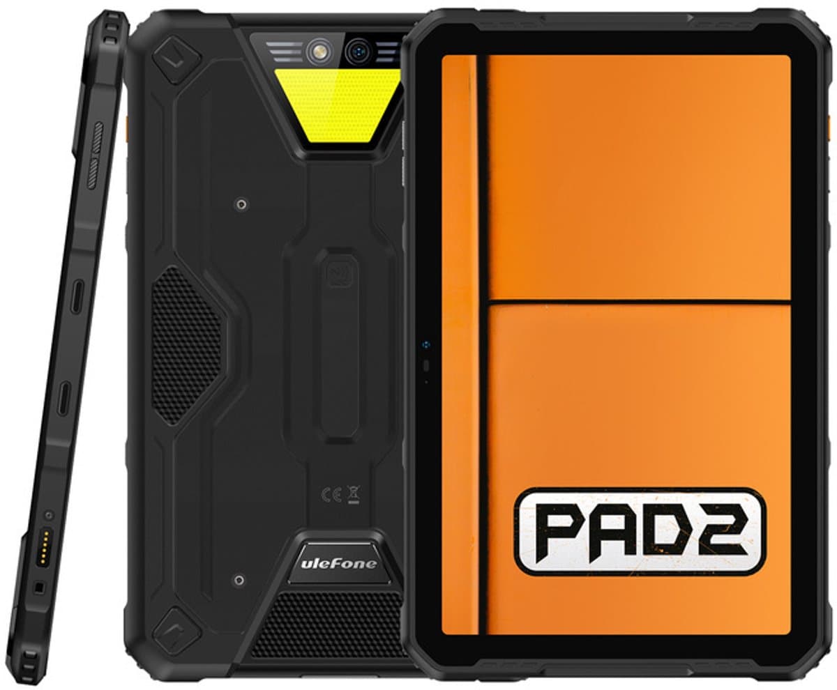 Ulefone Armor Pad 2 4G Mediatek LTE-TDD & LTE-FDD 256 GB 27,9 cm (11") 8 GB Wi-Fi 6 (802.11ax) Android 13 Zwart — afbeelding 1