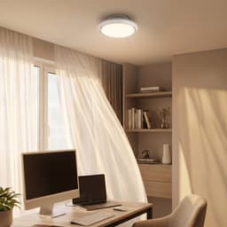 BRILONER Dison - Plafondventilator met lamp - LED plafondlamp met ventilator - dimbaar - CCT - ventilator lamp met afstandsbediening - 6 snelheden - Ø44cm - wit — thumbnail 5