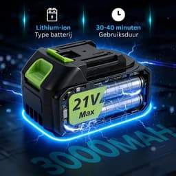 CRLYN® Grasmaaier Elektrisch - Grastrimmers met Accu - Blauw — thumbnail 4