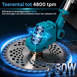 CRLYN® Grasmaaier Elektrisch - Grastrimmers met Accu - Blauw — thumbnail 5
