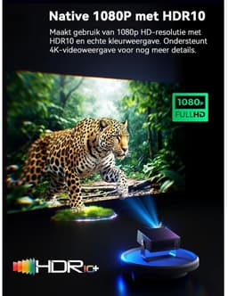 SP® Mini Beamer - Kleine Projector Voor Mobiele Telefoon - Miniprojector met Wifi en Bluetooth - Zwart - 24cm x 20cm x 10cm — thumbnail 3