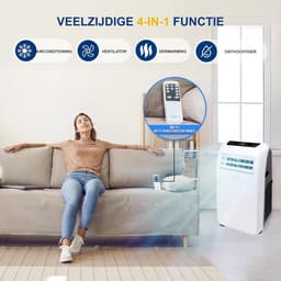 Mobiele Airco - Verplaatsbare Koeler - Ruimte Koelen - 4-in-1 Functie - 32 m2 - Wit — thumbnail 5